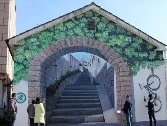 墙绘视觉冲击效果不强？3D墙绘可以了解一下